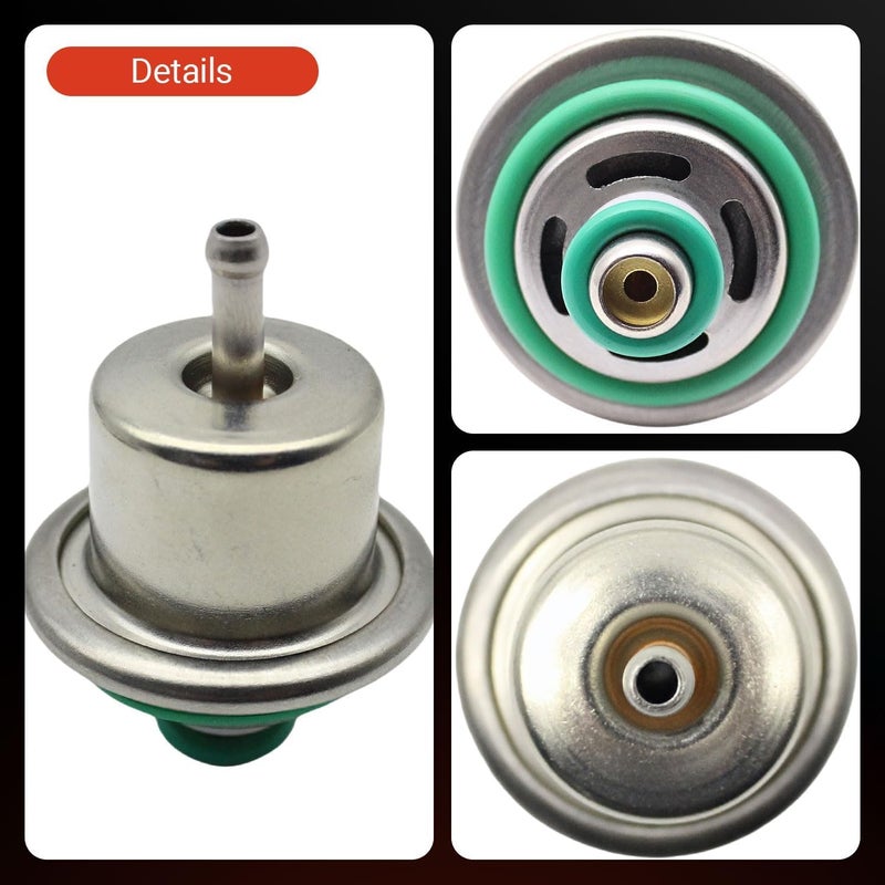 Powkos Fuel Injection Pressure Regulator Kit with Ring 3.5BAR Replaces 12460604 Compatible with Jeep Cherokee Wrangler Grand Cherokee Dodge Dakota Ramcharger Replaces PR210 FP10071 - Image 3
